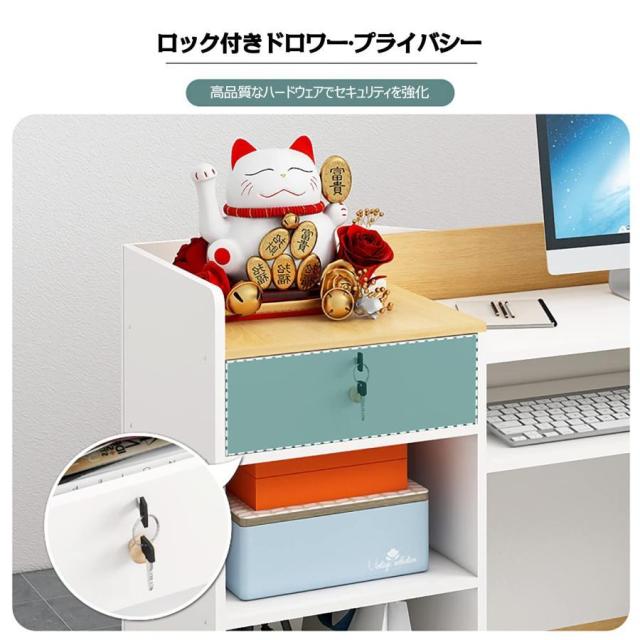 120　x　40x　93cm 商談テーブルシンプルなカウンター 受付カウンター レジ カウンター 店舗カウンター 木製スモールフロントデスク