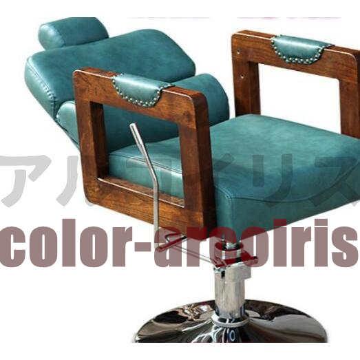 理容室椅子、美容室椅子 ヘアチェア サロンスタイルのヴィンテージ理髪店の椅子 顔そり用リクライニングチェア美容師の椅子 サロン機器のタトゥーの椅子