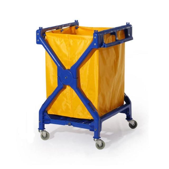 ホテルカート サービスカー ゲストルーム 洗濯室 掃除リネンカート ユーティリティビークル ロック可能なキャスター付きランドリーバスケット 最大荷重150kg - 9の通販は 15,584円