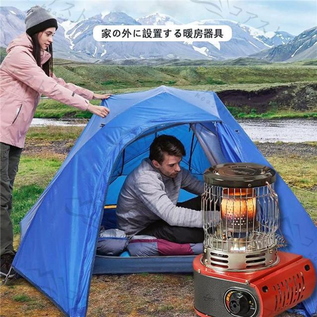 カセットガスストーブ 停電対策 防寒対策 屋内屋外用 釣り キャンプ用 カーキ 11_aa972a0f-7df4-4232-a31a-