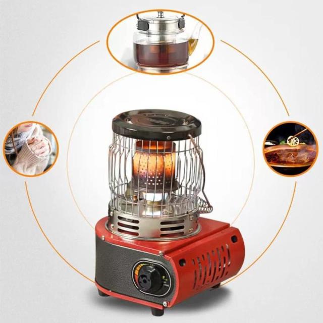 ガスヒーター2台セット1台2役　ガスストーブ 防寒対策　カセットガスストーブ ガスストーブ ガスヒーター 1台2役 暖房ストーブ 速暖 持ち運び