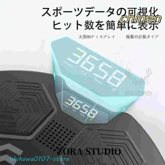 音楽ボクシングマシーン スマートミュージック ボクシング機器 ボクシング マシン LED ライト付き ボクシングトレーニング機器 壁掛けパンチングパッド