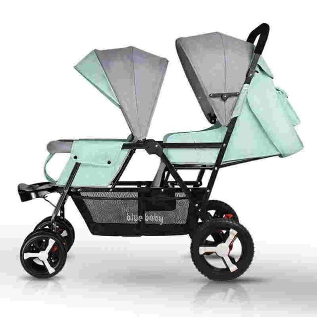 ２人乗りベビーカー スマートライド 二人乗り バギー ベビーカー 双子用ベビーカー 縦型 縦乗り タイヤスリム お出かけ 人気 二人目 第二子 双子 兄弟 姉妹_4