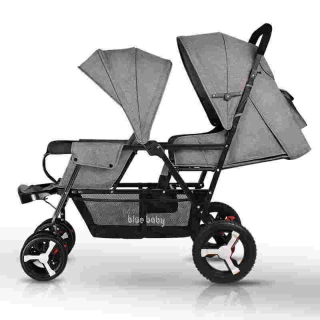 ２人乗りベビーカー スマートライド 二人乗り バギー ベビーカー 双子用ベビーカー 縦型 縦乗り タイヤスリム お出かけ 人気 二人目 第二子 双子 兄弟 姉妹_6