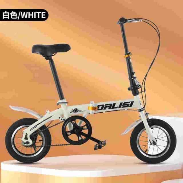 折りたたみ自転車 折畳み自転車 12/14/16インチ 防水機能 軽量 耐震性 頑丈性 耐荷重100kg ポータブル 折畳セミファットバイク 防滑タイヤ 高炭素鋼フレーム 前_2