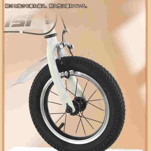 折りたたみ自転車 折畳み自転車 12/14/16インチ 防水機能 軽量 耐震性 頑丈性 耐荷重100kg ポータブル 折畳セミファットバイク 防滑タイヤ 高炭素鋼フレーム 前_5