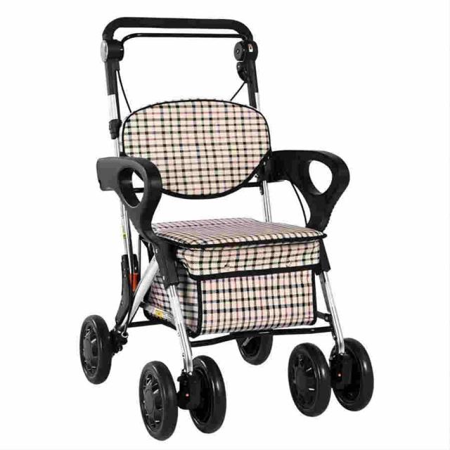 シルバーカー 軽量 折りたたむ おしゃれ 高齢者用 手押し車 歩行車 買い物カート CP-005A