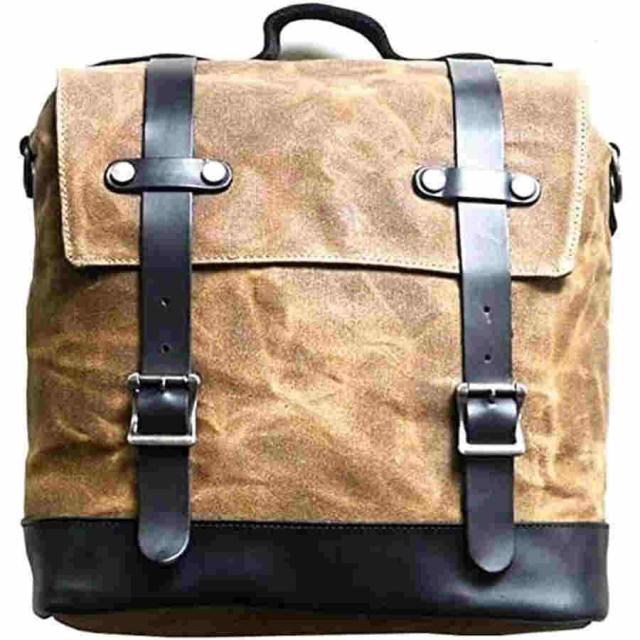 レトロキャンバスオートバイサイドバッグオートバイハンギングバッグ防水ショルダーサイドバッグテールバッグユニバーサル軽量耐久性の通販は 6,724円