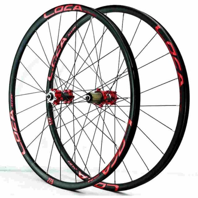 自転車ホイール 26/27.5/29インチ 自転車ホイールセット ディスクブレーキ マウンテンバイクホイール ブレーキクイックリリースアルミ合金リムシール付きベア