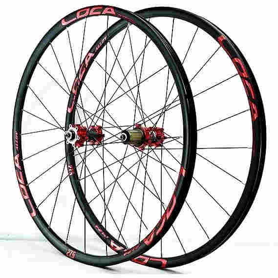 自転車ホイール 26/27.5/29インチ 自転車ホイールセット ディスクブレーキ マウンテンバイクホイール ブレーキクイックリリースアルミ合金リムシール付きベア