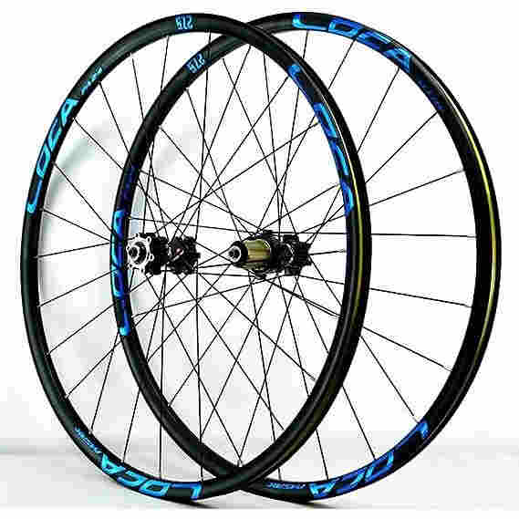 自転車ホイール 26/27.5/29インチ 自転車ホイールセット ディスクブレーキ マウンテンバイクホイール ブレーキクイックリリースアルミ合金リムシール付きベア