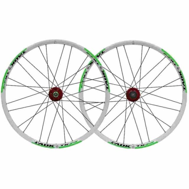 自転車ホイール 24インチ 超軽量 BMX自転車ホイールセット 24穴クイックリリースハブ マウンテンバイク ディスクブレーキホイールセット 対応7/8/9/10スピード