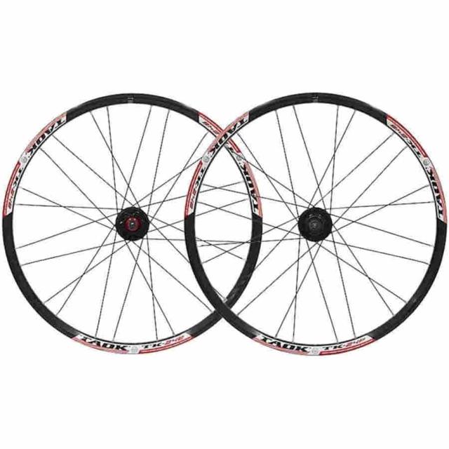 自転車ホイール 24インチ 超軽量 BMX自転車ホイールセット 24穴クイックリリースハブ マウンテンバイク ディスクブレーキホイールセット 対応7/8/9/10スピード