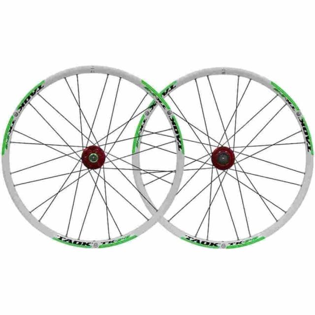 自転車ホイール 24インチ 超軽量 BMX自転車ホイールセット 24穴クイックリリースハブ マウンテンバイク ディスクブレーキホイールセット 対応7/8/9/10スピード