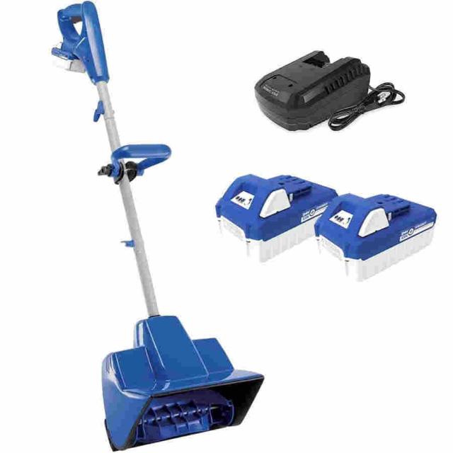 電動除雪機 充電式（バッテリー式） 24V/4.0Ah コードレス電動スノースロー 除雪幅28cm 除雪高17.8cm ハイパワー 電動 スノーショベル スノーブレイク 除雪機