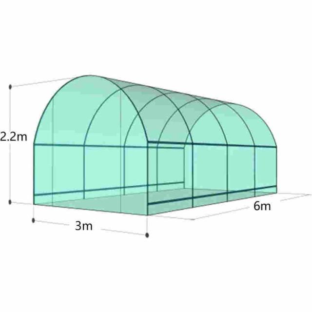 ビニールハウス 温室 大型ポータブルウォークインガーデン温室 屋外パティオホットハウス 植物温室 多機能 温室棚 用果物、野菜、植物 ガーデニング温室 6x3x2.2_8