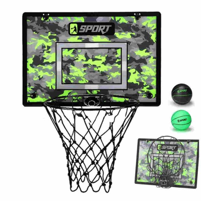 バスケットゴール 室内 屋外 壁掛け ドア掛け式 持ち運び 折りたたみ式 電子スコアリング機能付き 効果音 バスケットボール用ゴール バスケットボール2個付き トの通販は