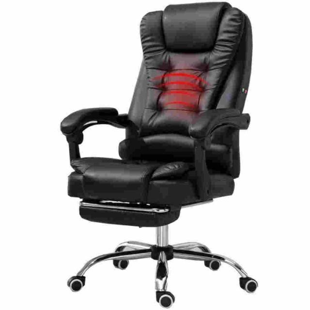 ヘビーデューティ ゲーミングチェア オフィスチェア ボスチェア ウエストマッサージ シエスタチェア リンク付き手すり 調節可能な高さ 耐荷重200kg 多色オプシの通販は 14,182円