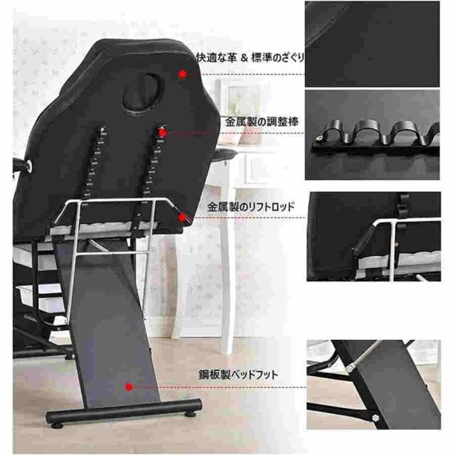 エステベッド マッサージベッド 施術用ベッド，(有孔) 低反発フェイシャルエステベッド ，マッサージベッド 施術ベッド 整体ベッド エステベッド マッサージ台_3
