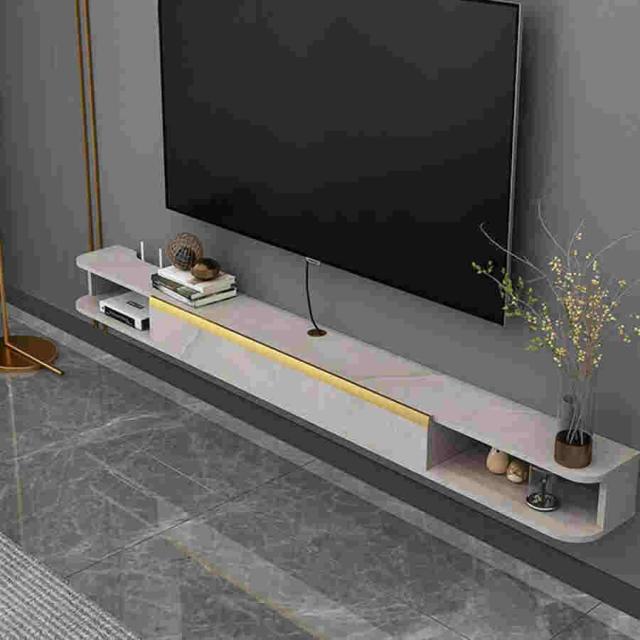 テレビ台 テレビキャビネット 壁掛け 幅100×奥行19.8×高さ16cm ウォールシェルフ 引き出し付き壁掛けテレビキャビネット 多機能収納 おしゃれ セットトップボ 11,295円