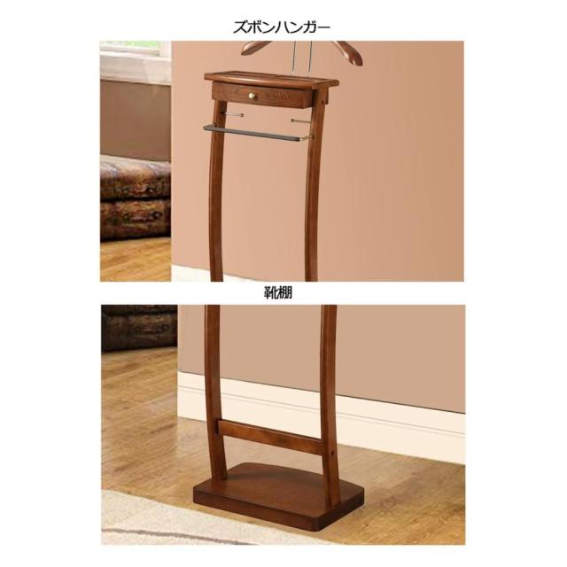 自立式衣類バレットスタンド、スーツバレットスタンド、引き出し付き、収納コンパートメントとベース加重シューズラック、寝室、リビングルーム用 モダンなサー_5
