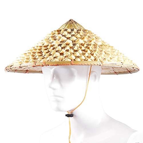 日よけ帽子 竹笠 メンズ 手織り UVカット 日除け 帽子 紫外線防止 つば広 大きいサイズ 農作業 釣り帽 踊り用 レディース アウトドア 防水 日よけ ハット (Color_3
