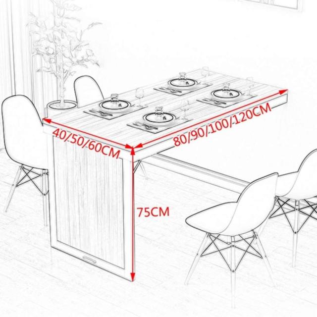 テーブル 折りたたみ ワークテーブル カウンターテーブル 壁掛けテーブル 目に見えない壁テーブル キッチンディナーテーブルホームオフィスワークベンチバーデ