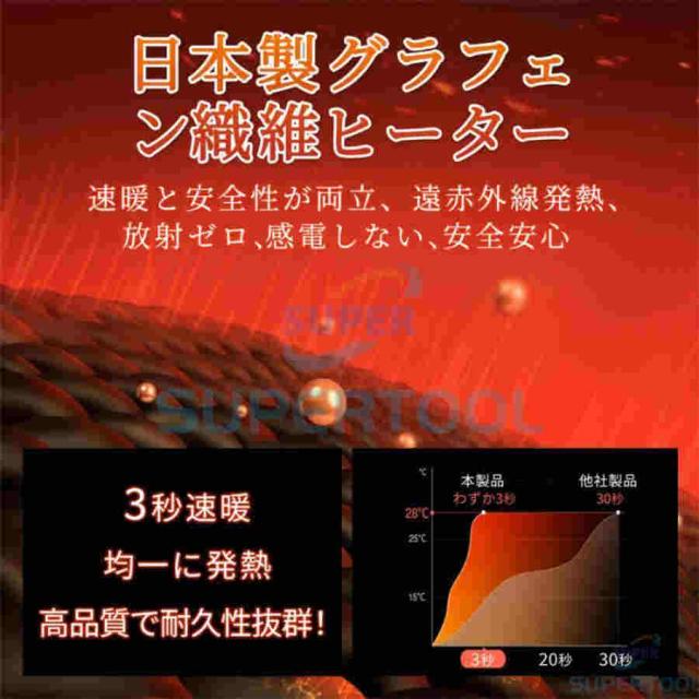 電気スリッパ 暖かい 冬 電熱スリッパ 足温器 充電式 コードレス 3秒即暖 3段階温度調節 足元 あったか ムートンスリッパ 室内 寒さ対策 洗濯可能_12