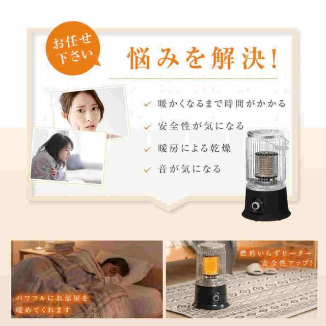 ビンテージ　レトロ　モダンデザイン 電気温風ヒーター 楽天市場】電気ストーブ 電気ヒーター 2段階調整 360度加熱 レトロ