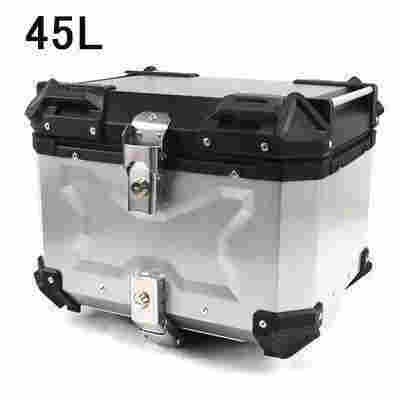 リアボックス バイク 25/36/45/55/65/80/100L トップケース アルミ製品 ブラック シルバー 大容量 ツーリング 持ち運び可能