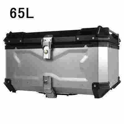 リアボックス バイク 25/36/45/55/65/80/100L トップケース アルミ製品 ブラック シルバー 大容量 ツーリング 持ち運び可能