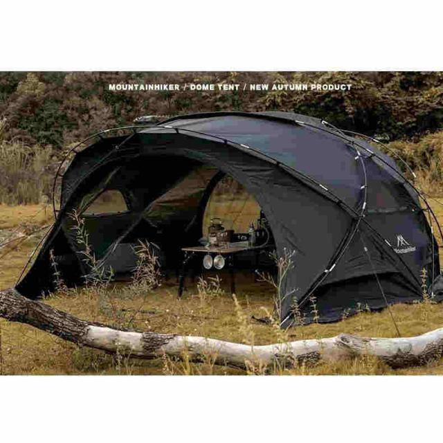 Mountainhiker シェードサンシェード ドームテント ドーム型テント ドーム型シェルター 半球状ドーム型シェルター 自立 UV　4?６人用 煙突穴付き