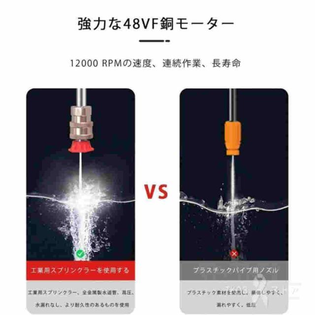 【2024最新品】 高圧洗浄機 コードレス 充電式 強力5.0MPa マキタバッテリー対応 洗車 家庭用 ハンディ クリーナー 低騒音 外壁掃除 PSE認証 バッテリー付き