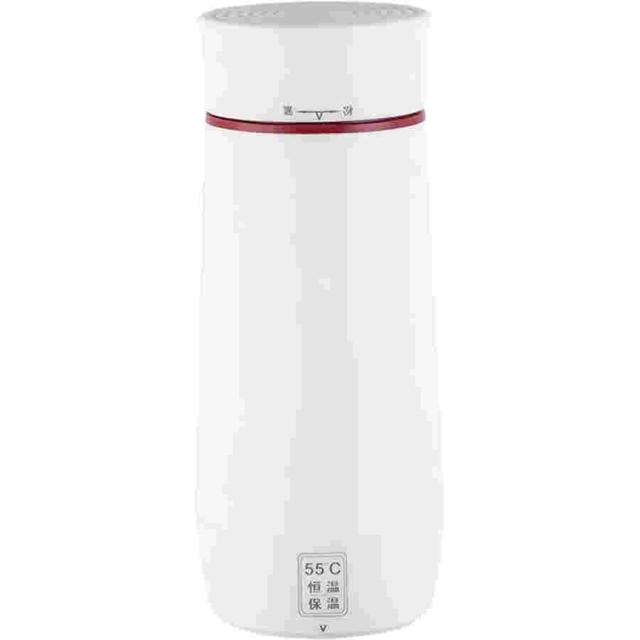 ポータブル電気ケトル 小型携帯湯沸かし器 ポータブル 350ml トラベルケトル真空断熱ボトル 電気湯沸かしポット、旅行カップ 持ち運びが簡単 USBト_1