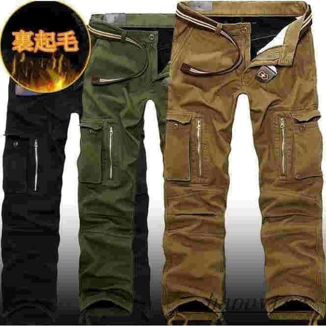 裏起毛　 カーゴパンツ メンズ ミリタリー　暖スキニーパンツ メンズ カラーパンツ　チノパン カーゴ ミリタリーカーゴパンツ　スウェットパンツ