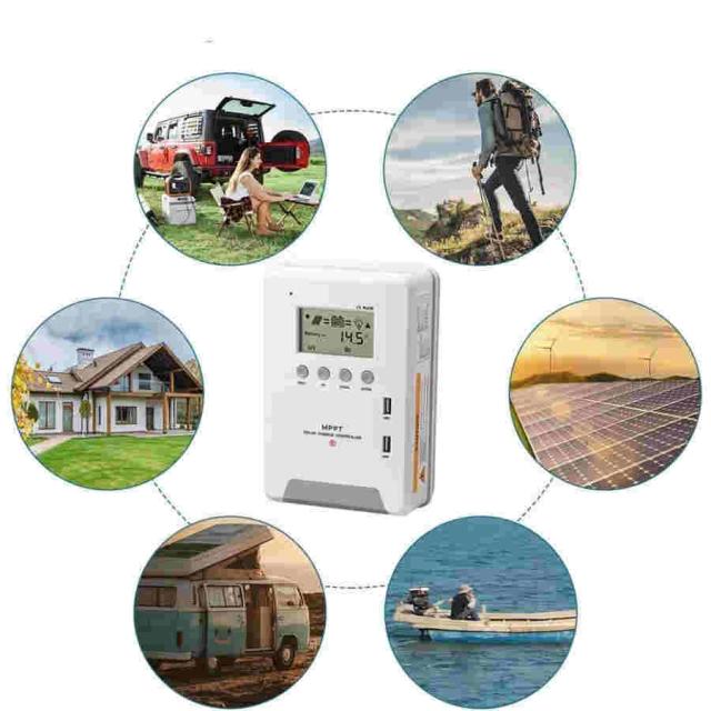 ソーラーチャージャーコントローラー 最大入力3200w 12V 24V48V 自動 最大PV 150V入力 最大電力点追従型(MPPT) 高追跡効率 高変換効率_6