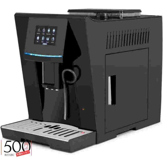 全自動コーヒーメーカー　六種類機能　コーヒー豆/コーヒー粉兼用可能　四種類の言語モード　ワンタッチ操作　コーヒーミル粗さ調節可能　温度調整可能　濃さ調