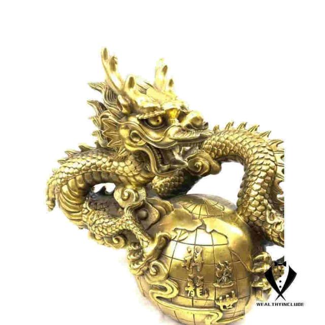 特大圧倒的なパワー龍の置物 銅製(真鍮) 横幅50cm 龍 龍の置物 龍神 竜 置物 銅製 開運 金運 成功_6