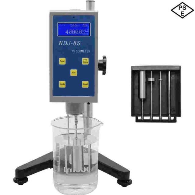 粘度計 デジタル式粘度計 NDJ-8S 精度±2% 粘度テスター用 粘度測定範囲1-2×1000000mPa.s 塗料、接着剤、化粧、実産業の液体粘度測定に適用 高精度粘度計