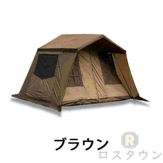 M Mountainhiker ロッジ型テント テント 4-5人用 アウトドア キャンプ テント ファミリーテント 簡単設営 多機能 四季適用 防風防災 ロッジタイプ アウトドア_18