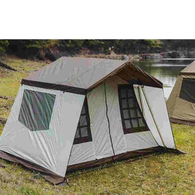 M Mountainhiker ロッジ型テント テント 4-5人用 アウトドア キャンプ テント ファミリーテント 簡単設営 多機能 四季適用 防風防災 ロッジタイプ アウトドア_7