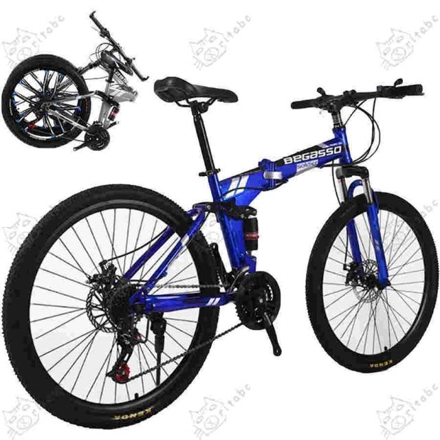 自転車 折りたたみ自転車 mtb 折り畳み自転車 調節できる フルサスペンション マウンテンバイク 24段ギア MTB 折畳機能付 ハンドルの高さ調節 その他日用品・生活雑貨