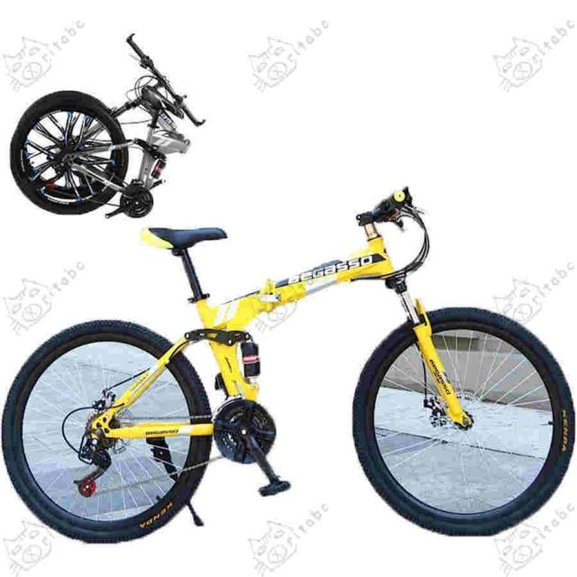 自転車 折りたたみ自転車 mtb 折り畳み自転車 調節できる フルサスペンション マウンテンバイク 24段ギア MTB 折畳機能付 ハンドルの高さ調節 その他日用品・生活雑貨