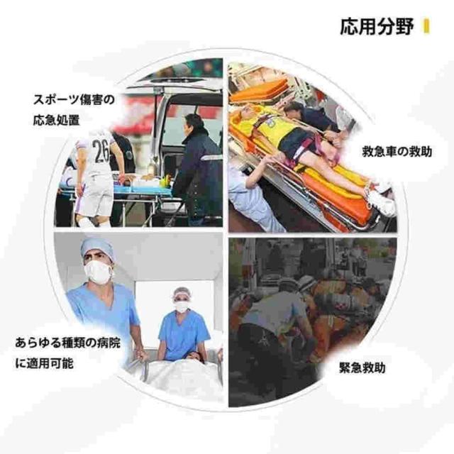 スパイン ボード ストレッチャー バックボード 3 点セット、水上救助用スパイン ボード、21 個のハンドホールドと 3 本の固定ベルト、440 ポンドの耐荷重、EMS、_6