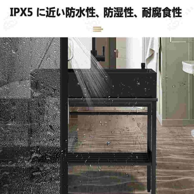 ブラック キッチン シンク ステンレス スチール シンク ガーデン シンク 業務用シンク 引き出し式蛇口付き キッチン シンク 工場 屋外 ファーム_7