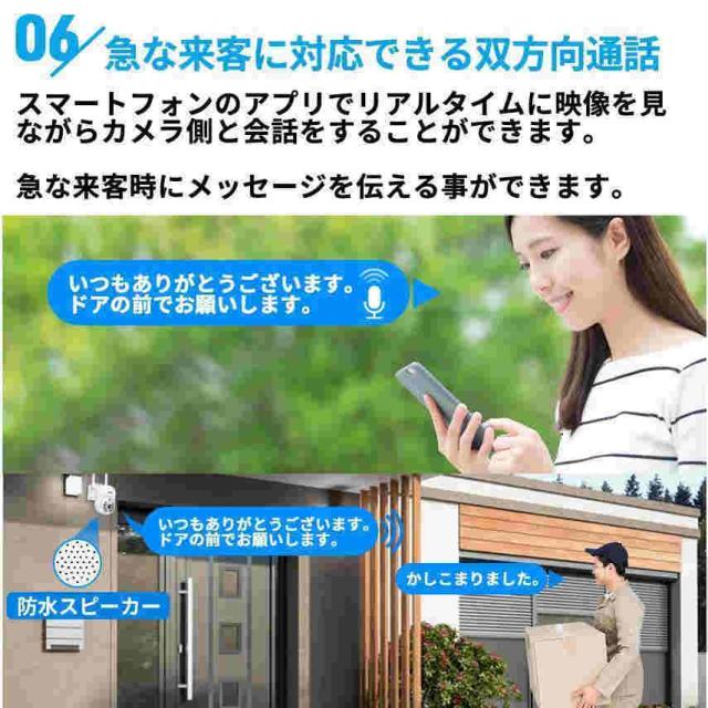 防犯カメラ ワイヤレス 屋外 工事不要 家庭用 4台 セット ネット環境なし ドーム型 パンチルト 監視カメラ レコーダー wifi 録画機 ズーム 高画質 室内カメラ_9