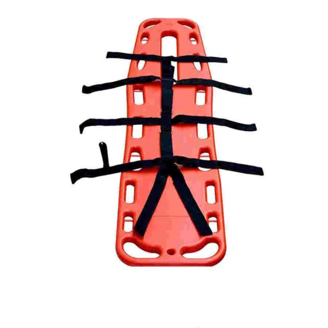 スパインボード 軽量 伸縮式 水上 担架 脊椎固定ボート ストレッチャー プラスチック アルミニウム合金 X線透視 水難救助 災害 病院 (赤)