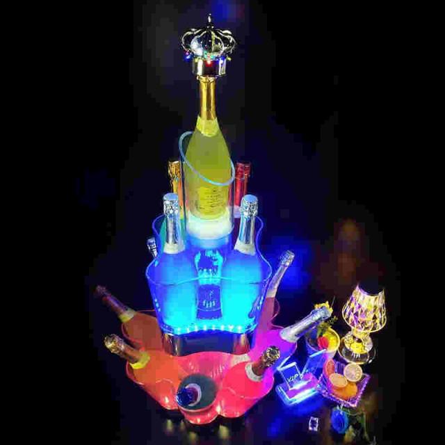 光る ワインクーラー 大型 舟形 台座付き マルチカラー 充電式 アクリル製 楽天市場】光る ワインクーラー 大型 舟形 台座付き マルチカラー 充電