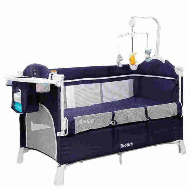 ベビーベッド プレイヤード ベビー 折りたたみ ベビーサークル コンパクト ミニベビーベッド 折りたたみ 新生児 赤ちゃんベッドの通販は