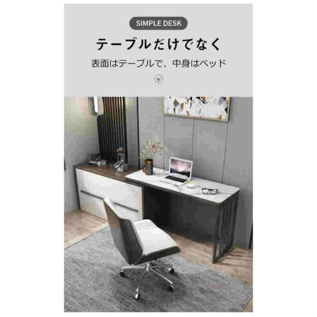 ベッドテーブル 折り畳みベッド 折りたたみテーブル付き 実用性 コンパクト おしゃれ カウチ ベッド 北欧風 デスク アンティーク テレワーク_4